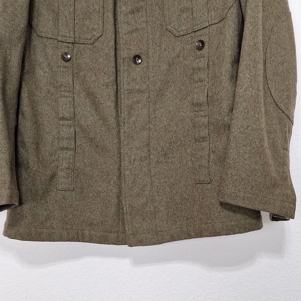 Vintage 1960 WAGNER & Co. British Army Wool Field Olive Military Jacket Size L - Picture 3 of 9